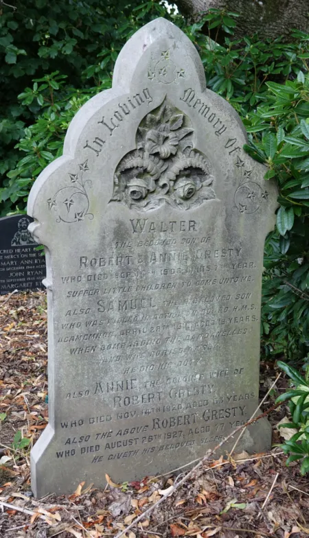 The gravestone