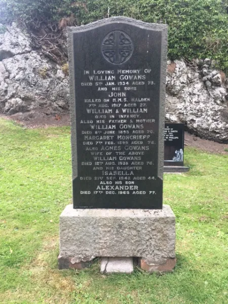 Granite family gravestone