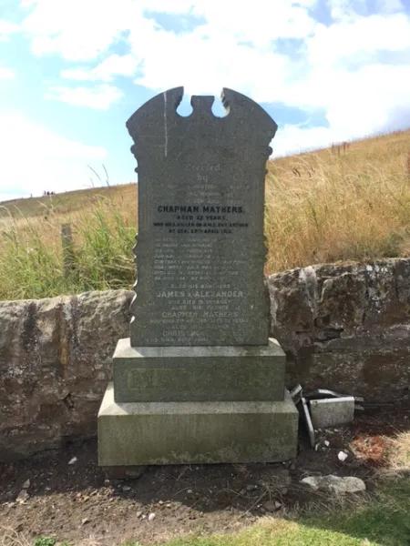 Granite family gravestone