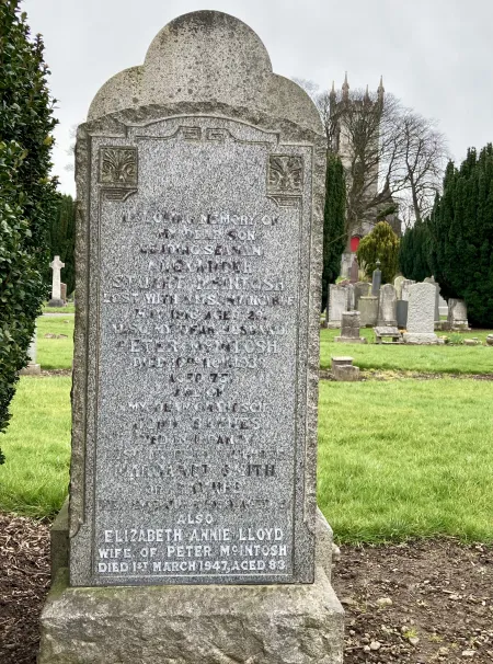 McIntosh family gravestone