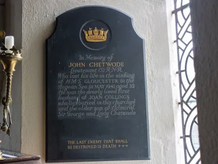 John Chetwode plaque.