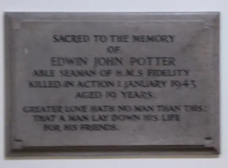 Able Seaman E J Potter
