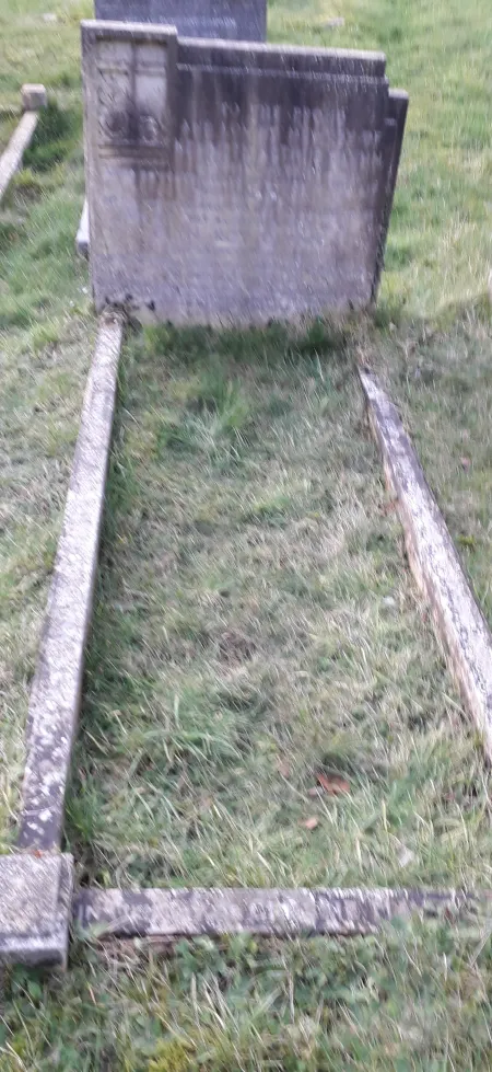 Full view of grave