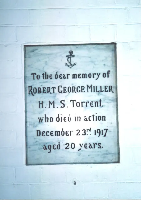 White marble tablet with black lettering