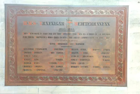 HMS Trafalgar 1890 - 1893 Commission