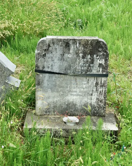 The headstone