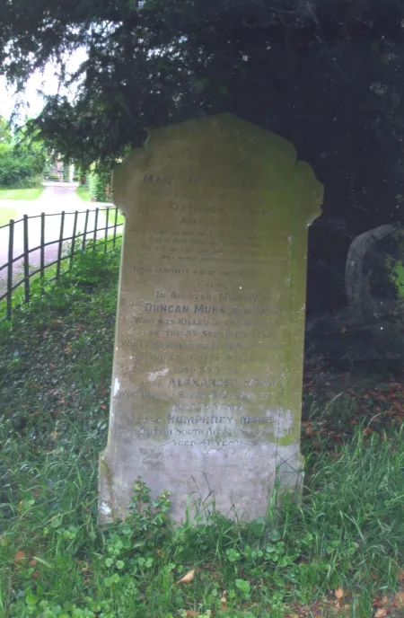 Addition to gravestone