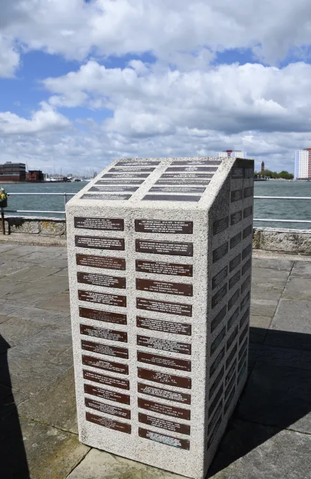 Granite Block containing names of those who have served in conflict and passed at a later date