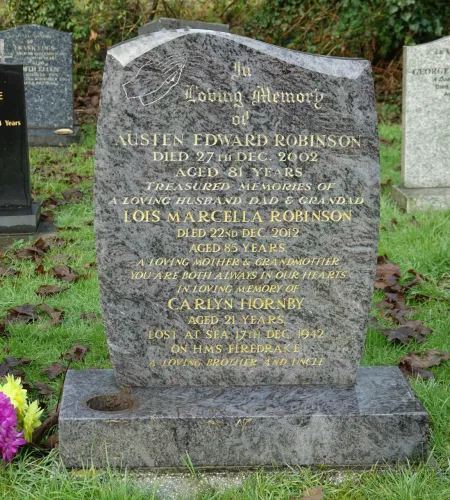 The headstone
