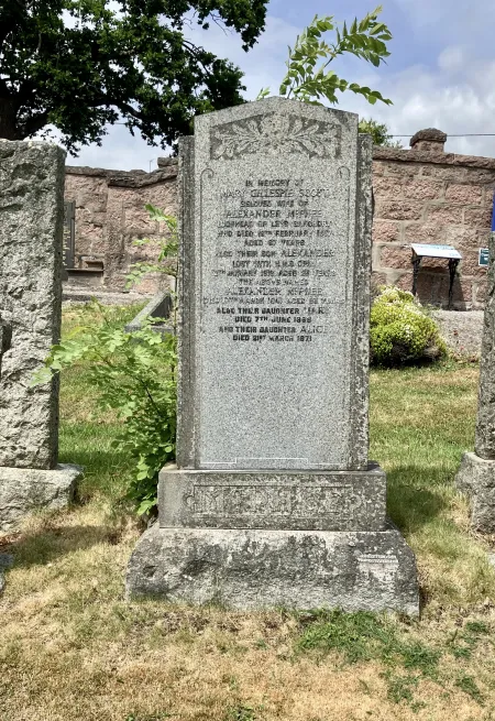 McPhee family gravestone