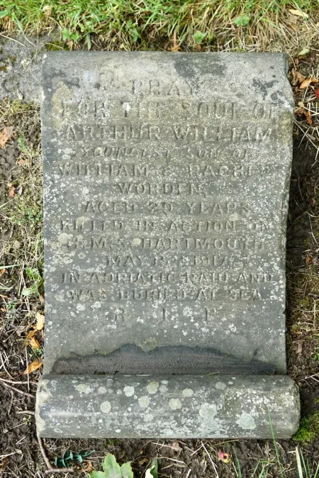 The grave marker
