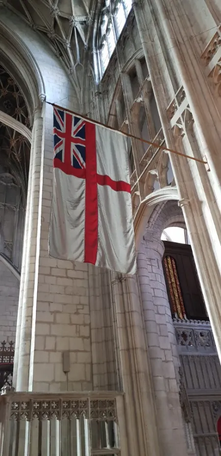 HMS Gloucester White Ensign