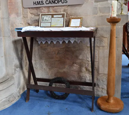 The Falklands Altar from HMS Canopus