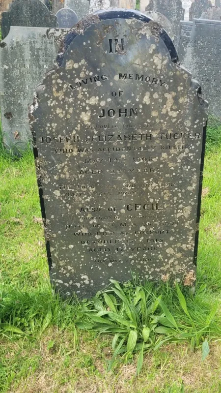 Cecil Tucker addition to grave
