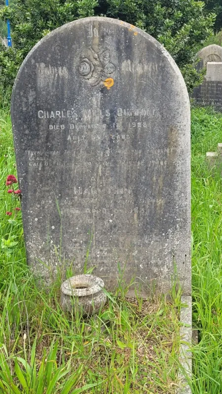 J H Burfitt addition to gravestone
