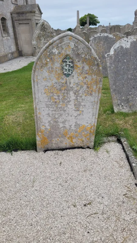 F G A Baker addition to gravestone