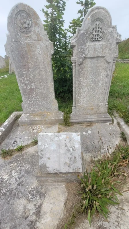 V V Standley addition to gravestone