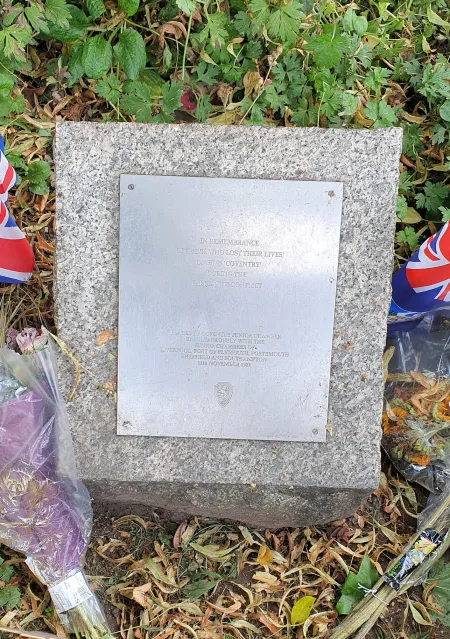 HMS Coventry plaque