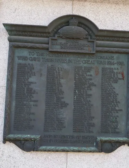 Bronze memorial plaque