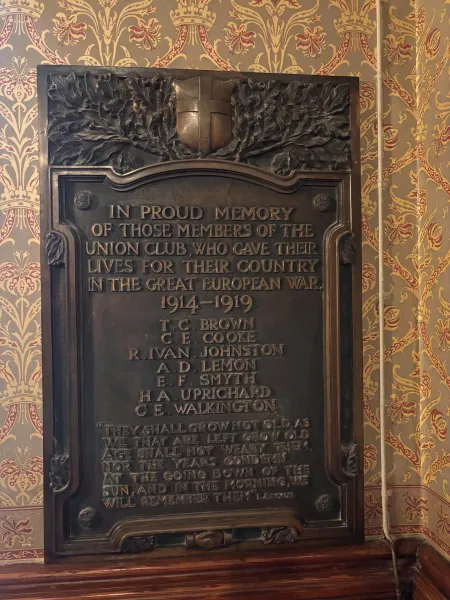 Bronze memorial plaque