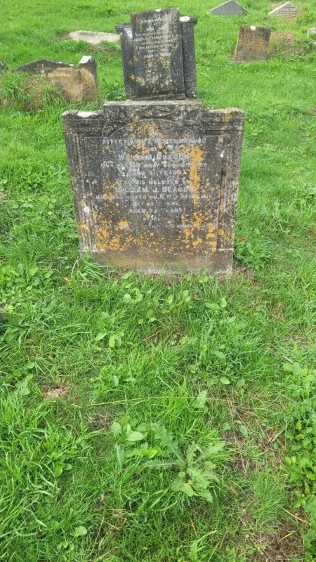 W J Deacon addition to gravestone