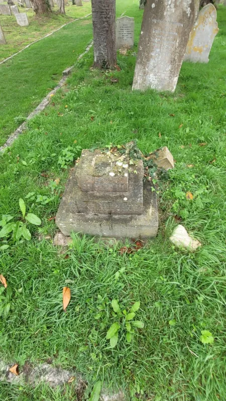 R J Sheath addition to gravestone