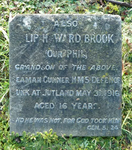 Seaman Gunner P H Brooks tablet detail
