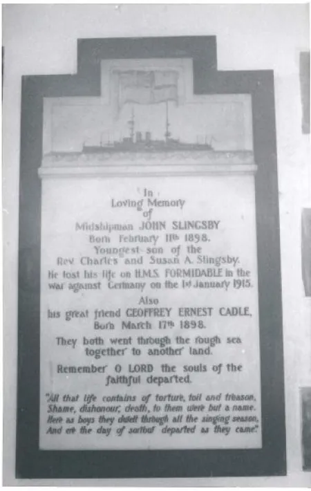 Memorial plaque