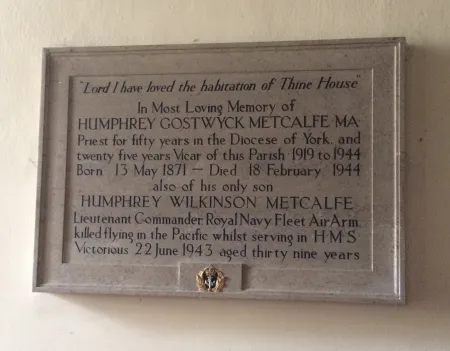 Lieutenant Commander H W Metcalfe RN