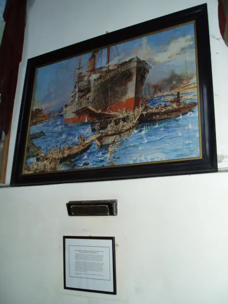 Able Seaman Williams VC Painting