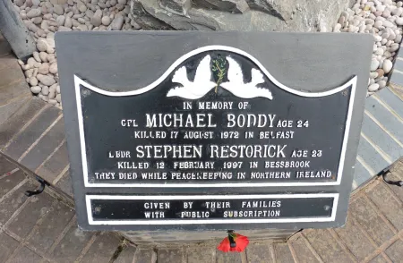 Corporal Michael Boddy and Lance Bombardier Stephen Restorick Plaque