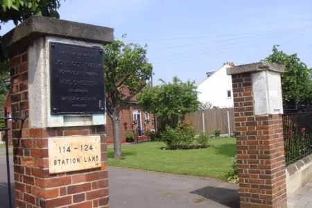 Plaque on Gatepost