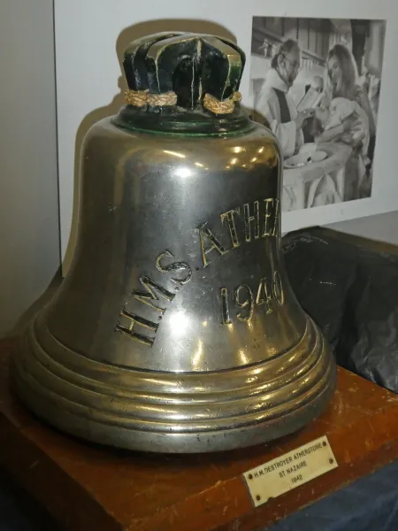 HMS Atherstone ships bell 1940
