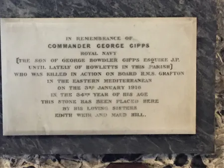 Memorial plaque with inscription