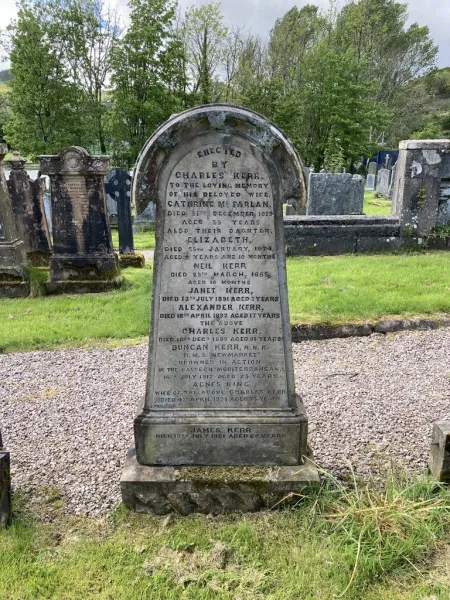 Kerr Family Gravestone