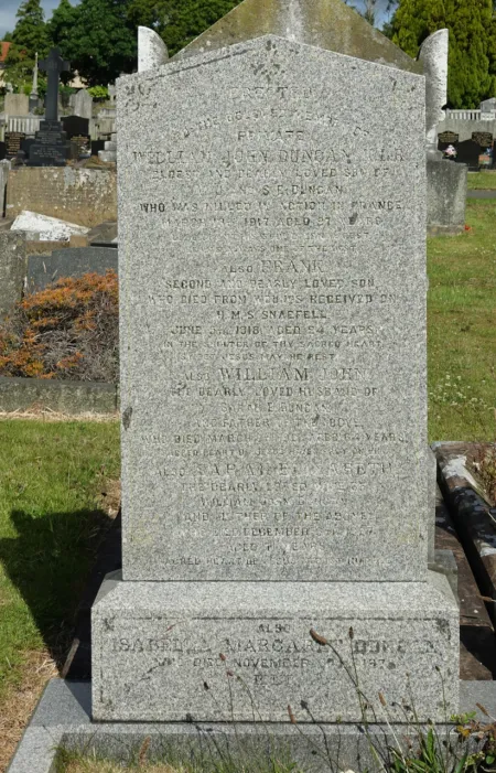 The gravestone