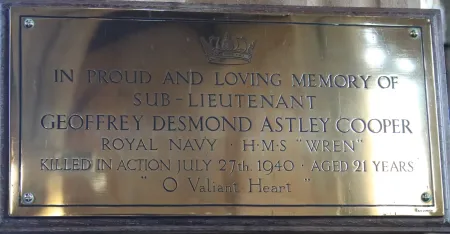 Geoffrey Desmond Astley Cooper Memorial