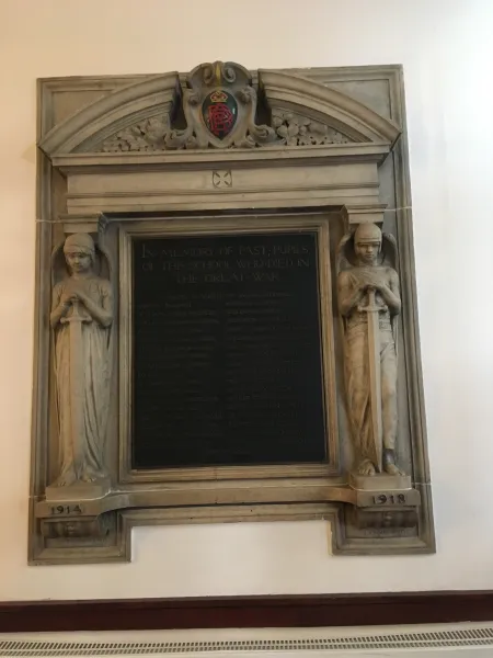 Roll of Honour at Belfast Royal Academy