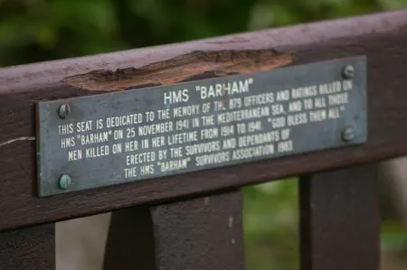 HMS Barham plaque