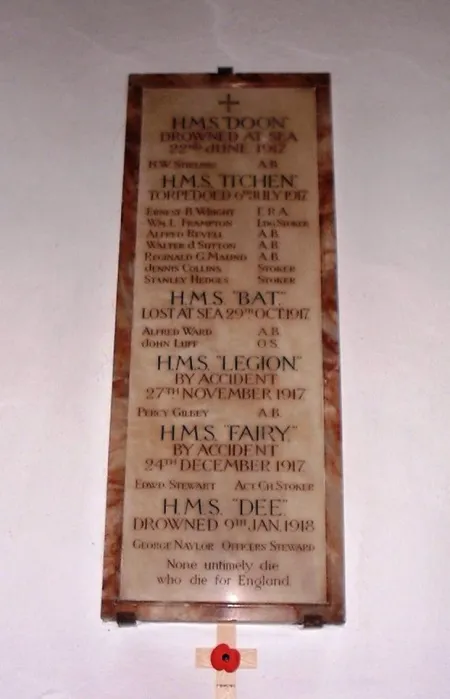 HMS DOON, HMS TICHEN, HMS BAT, HMS LEGION, HMS LEGION, HMS DEE