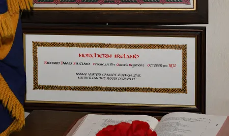 Richard James Sinclair Roll of Honour
