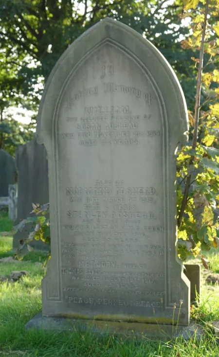 The family gravestone