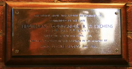 Hichens memorial plaque