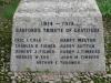 Inscribed names on the memorial's base.