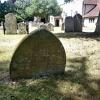 Close up of gravestone
