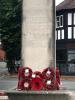 First World War dedication in Welsh with names below