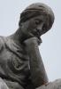 Closeup of thoughtful figure