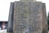 Daventry memorial WW1 names in 2022, side 1