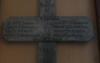 26th Battalion Royal Fusiliers battlefield cross close view of dedication