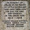 Close up of text detailing names 
